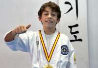 El pequeño Marc Martínez ha logrado la medalla de oro en el Campeonato de España de Hapkido
