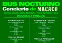 El Ayuntamiento de Sagunto pone un servicio especial de autobuses para el concierto de Macaco